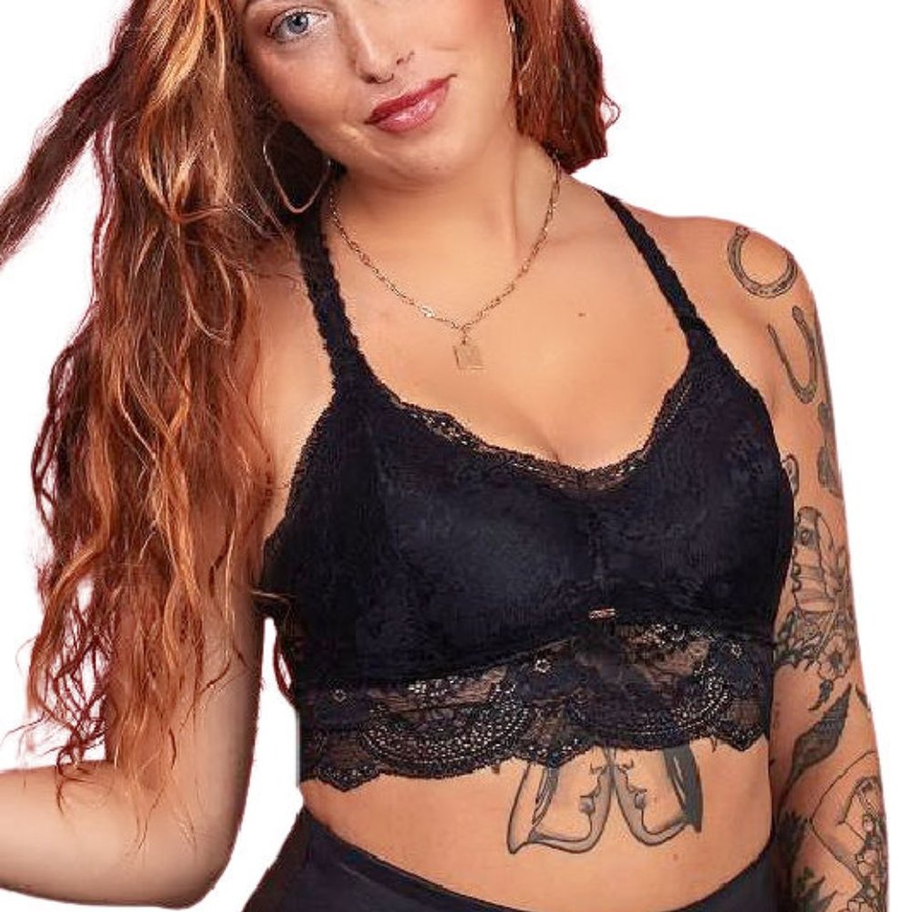 Sexy Black Racerback Bralette - Natalie by JadyK